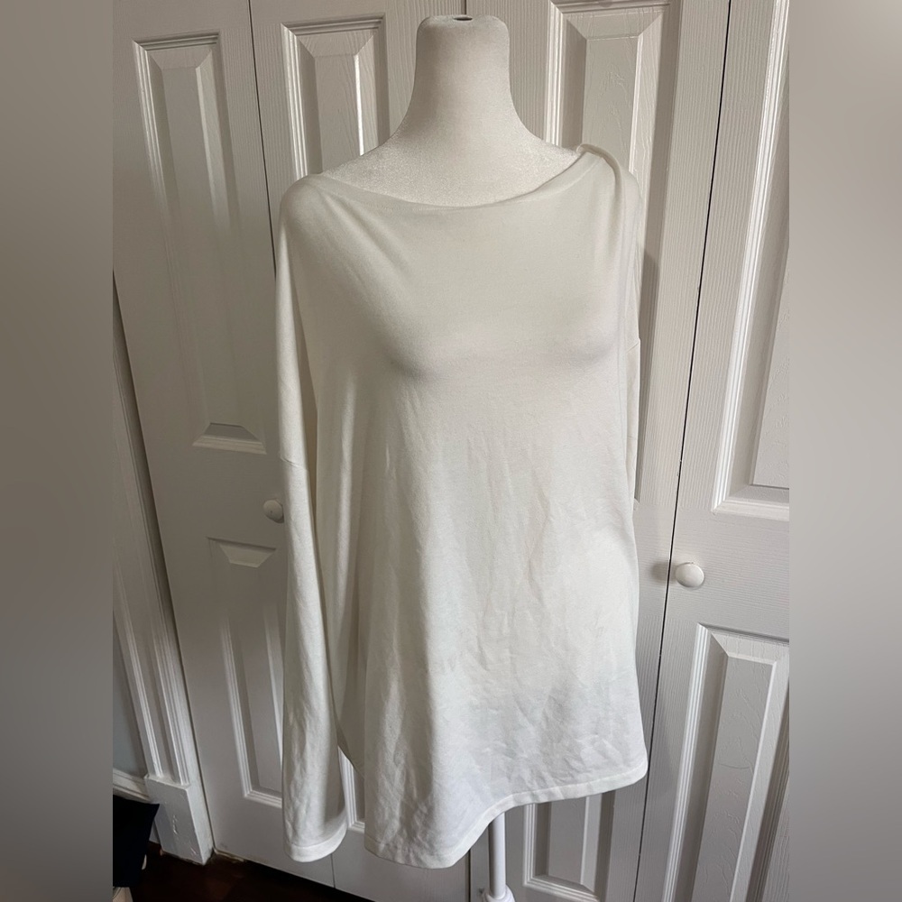 Allsaints Oversized Batwing Blouse White Medium